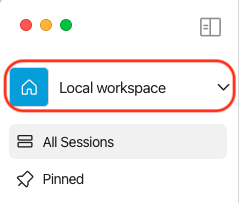 Workspace button